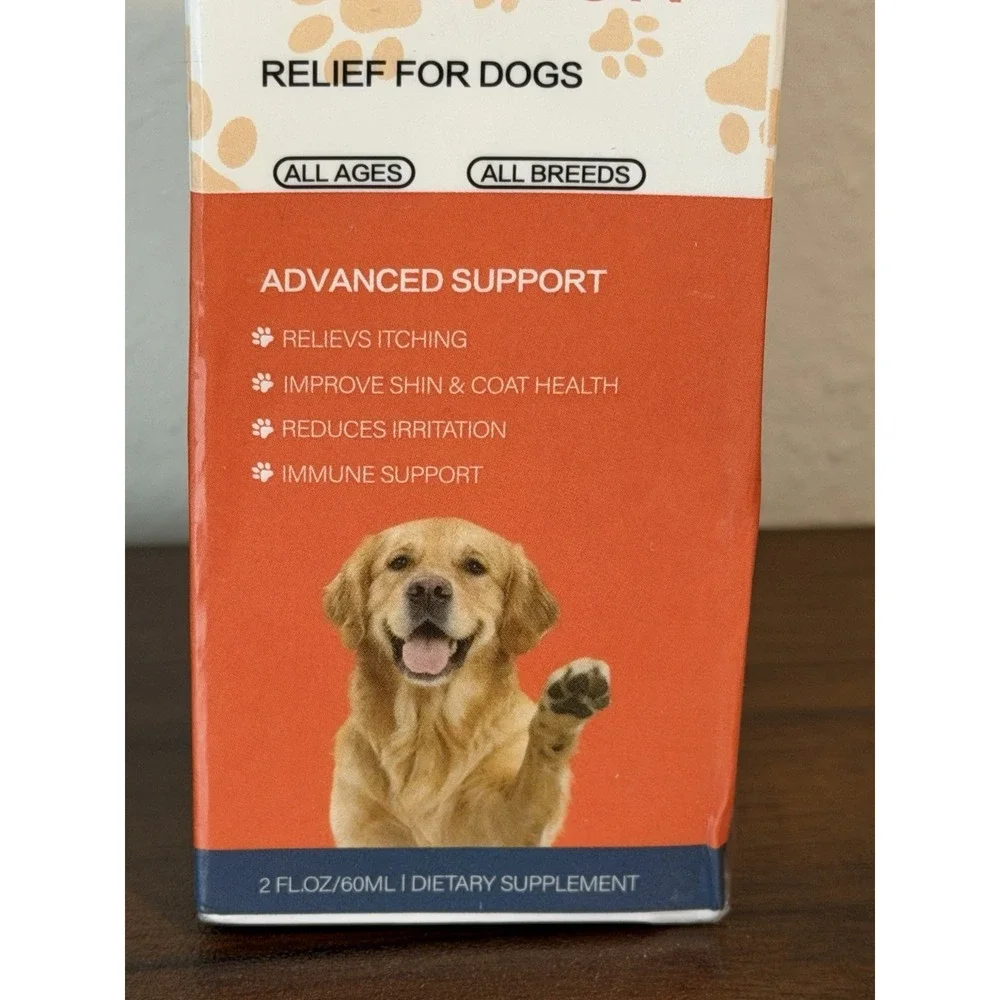 Kivori Yeast Infection Drops for Dogs,  2 fl oz 60ml Yeast Bacon Flavor Sealed